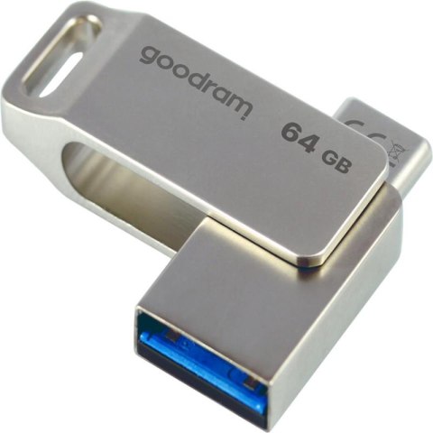 PenDrive 3.2 GOODRAM ODA3 SILVER 64GB TYPE-A + TYPE-C