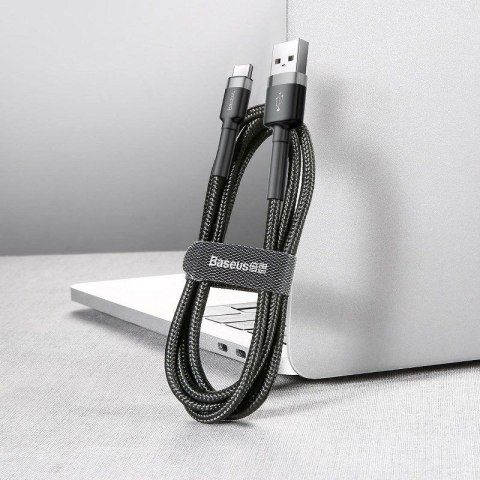 KABEL BASEUS CAFULE USB/USB-C 2A 3M GREY/BLACK
