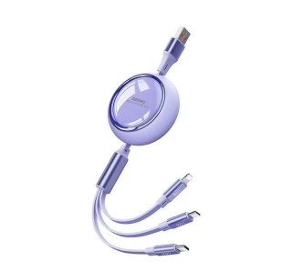 KABEL REMAX LINON SERIES 66W 3w1 USB-C/MICRO/LIGHTNING RC-C029 PURPLE