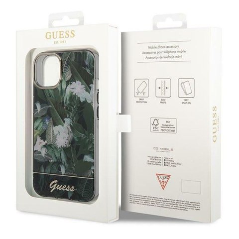 GUESS IPHONE 14 PLUS JUNGLE COLLECTION GUHCP14MHGJGHA ZIELONY/GREEN