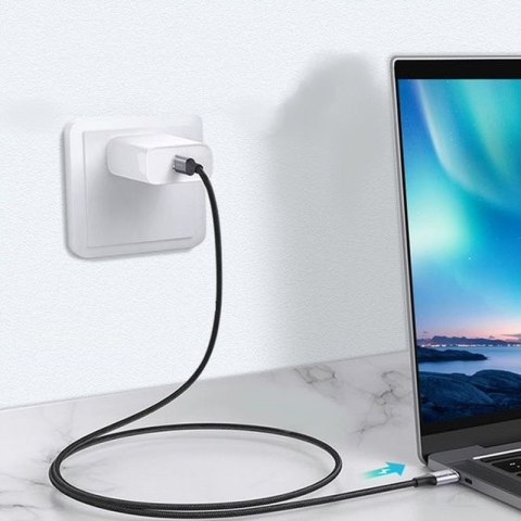 KABEL T-PHOX FENCING USB-C/USB-C 20V/5A(100W)/USB3,1/10Gbps/4K/1M BLACK