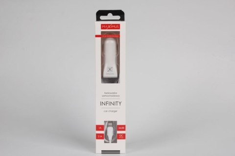 Ładowarka samochodowa Maxximus Infinity 2.1A Lightning, 2xUSB