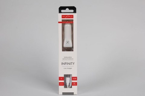 Ładowarka samochodowa Maxximus Infinity 2.1A Micro USB, 2xUSB