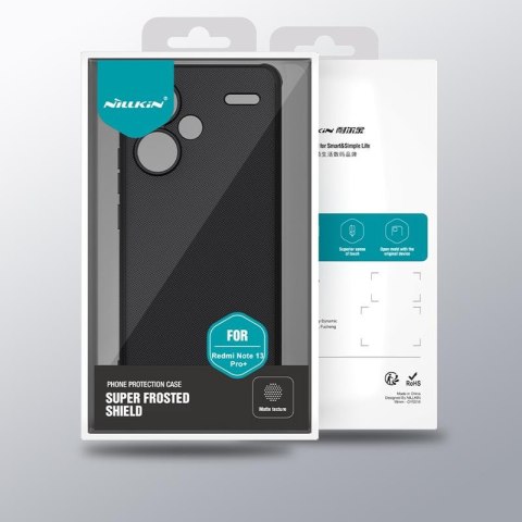 NILLKIN super frosted shield PRO XIAOMI REDMI NOTE 13 PRO+ 5G, BLACK / CZARNY
