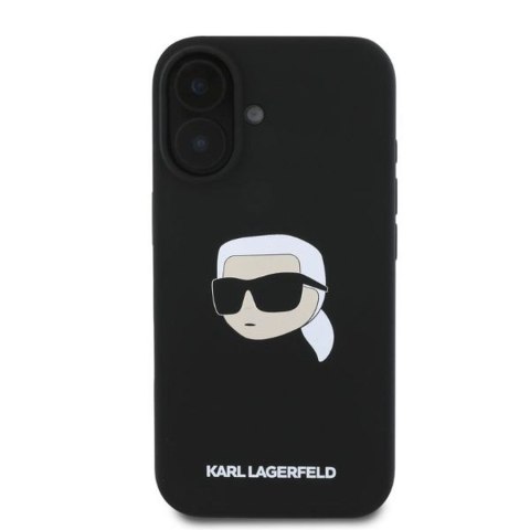 KARL LAGERFELD IPHONE 16 KARL HEAD PRINT MAGSAFE KLHMP16SSKHPPLK BLACK