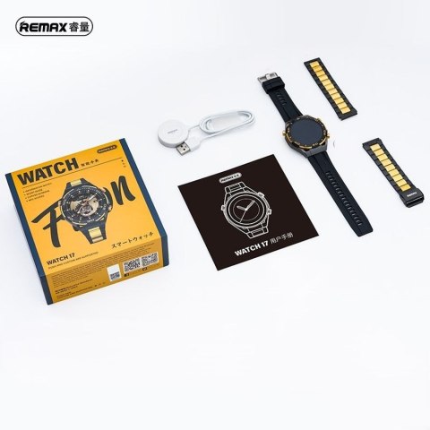 SMARTWATCH REMAX WATCH17 BLACK/GOLD