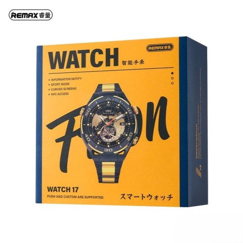 SMARTWATCH REMAX WATCH17 BLACK/GOLD