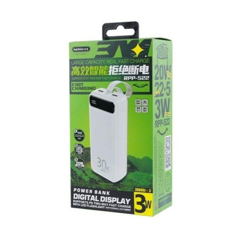 POWERBANK REMAX BOLE SERIES 30000mAh PD 20W+QC 22,5W BLUE