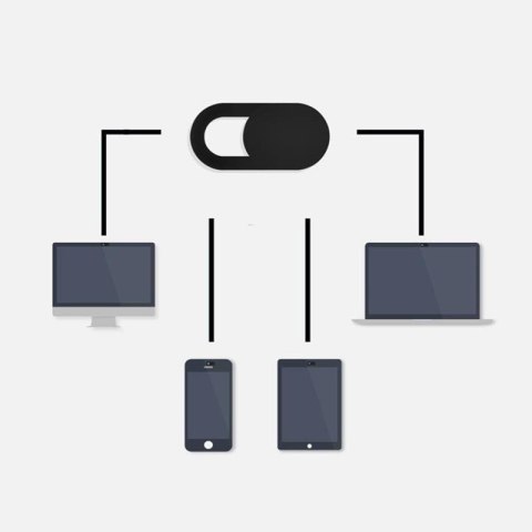 ZAŚLEPKA KAMERKI DO LAPTOPA (PRIVACY SLIDER), BLACK / CZARNY