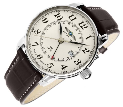 Zegarek Męski ZEPPELIN LZ127 Graf Zeppelin GMT 7642-5 + BOX