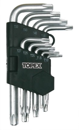 KLUCZE TORX 9 SZTUK T10-T50MM TOPEX
